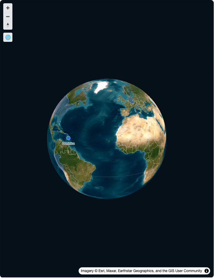 Bird Map globe preview showing global coverage on a satellite basemap